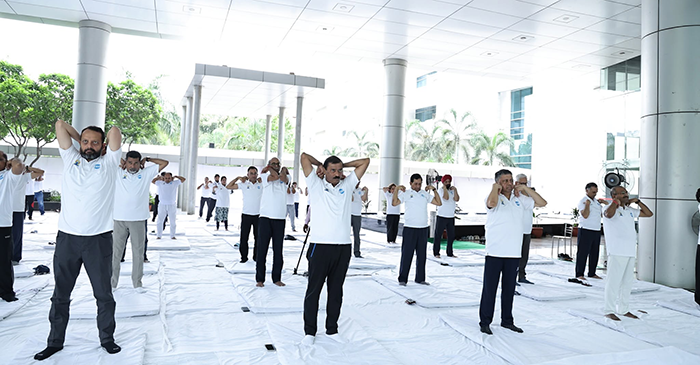 Yoga celebrations at EIL office complex